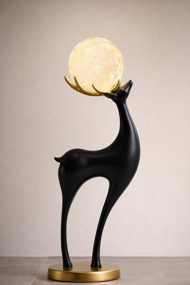 Moonlit Deer Lamp
